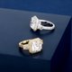thumbnail image 5 of Anillos de Lujo de Moda para Hombre con Estilo Punk de Rapero, Chapados en Oro de 14K, Brillantes, Grandes, con Acabado Helado, de Compromiso, Hip Hop, de Circonia Cúbica, Anillos para Hombre, 5 of 8