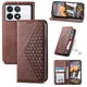 thumbnail image 5 of Funda Flip FOXDOCK para Xiaomi Poco X6 Pro 5G , Estilo Billetera con Diseño Rombo, Correa de Mano y Soporte, Uso Diario, 5 of 6