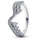 thumbnail image 1 of Anillo Pandora Sparkling Asymmetric Wave, 1 of 2