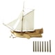 thumbnail image 3 of Barco De Vela Modelo DIY Artesanía De Madera Barco Juguete Educativo Para Ni?os Juguete 8 Uds Ca?ón De Bronce, 3 of 5