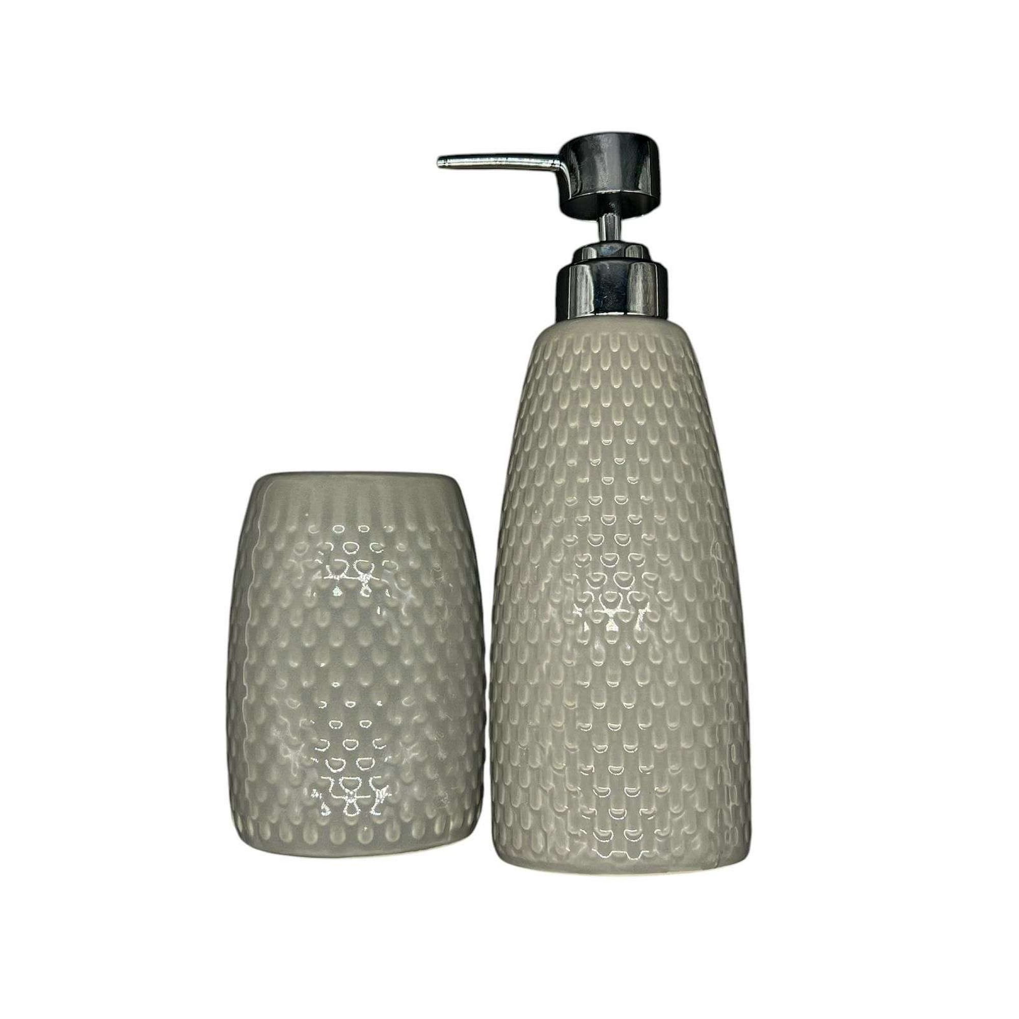 Oem - Set De Baño 2 Piezas Ceramica Jabon Porta Cepillo Gb