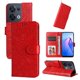 thumbnail image 1 of Funda tipo cartera FOXDOCK para OPPO Reno 8 5G , diseño girasol en relieve, cuero PU, cierre magnético, soporte y tarjetero, 1 of 5