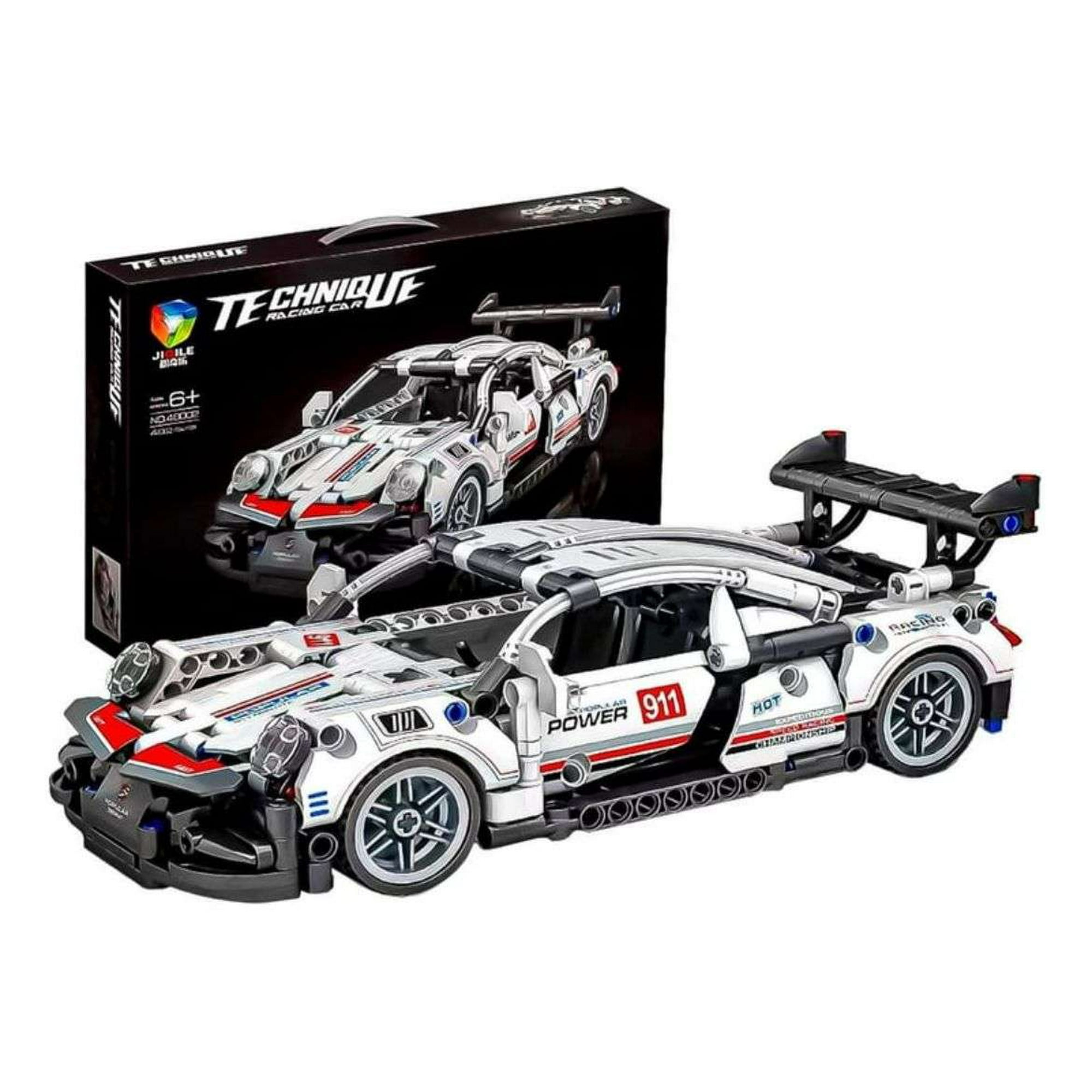 Oem - Kit De Construcción Auto Deportivo De Carrera Blanco