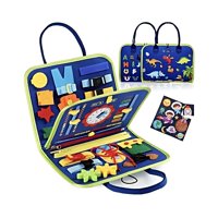 Bebesuni - Tablero Sensoriales Interactivo Montessori Juego Educativo Azul