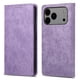 thumbnail image 4 of Funda tipo cartera con bloqueo RFID para iPhone 17 Pro Max Con tapa abatible, portatarjetas, cierre magnético, TPU y soporte Morado, 4 of 6