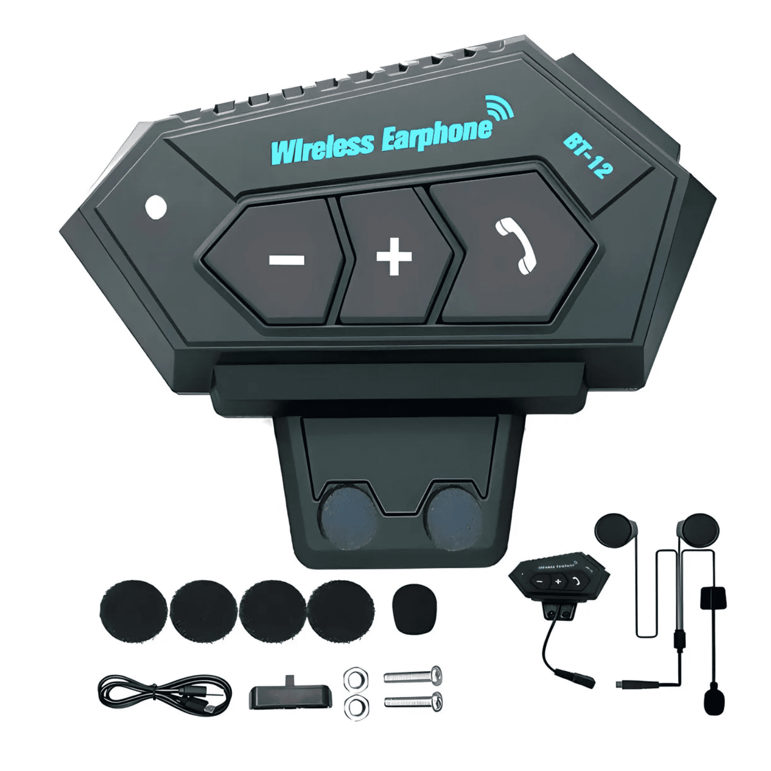 Genérico - Ntercomunicador Manos Libres Bluetooth Auricular Casco Moto