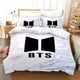 thumbnail image 1 of BTS Bangtan Boys Quilt Duvet Cover Set Bed Linen Bedclothes Kids Soft3-Piece Bedding Set, 1 of 4