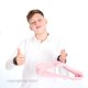 thumbnail image 5 of Perchas de terciopelo MIZGI Premium Kids (paquete de 50) con ganchos de oro rosa, 5 of 8