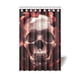 thumbnail image 1 of Cortina de ducha con diseño de calavera divertida, juego de cortina de baño con ganchos, tamaño 48 x 72 pulgadas, 1 of 3