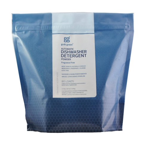 Detergente Para Lavavajillas Grab Green 80 Cargas Sin