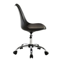 Habita2 Chile - Silla Pc De Escritorio Tulip Acolchada - Negro