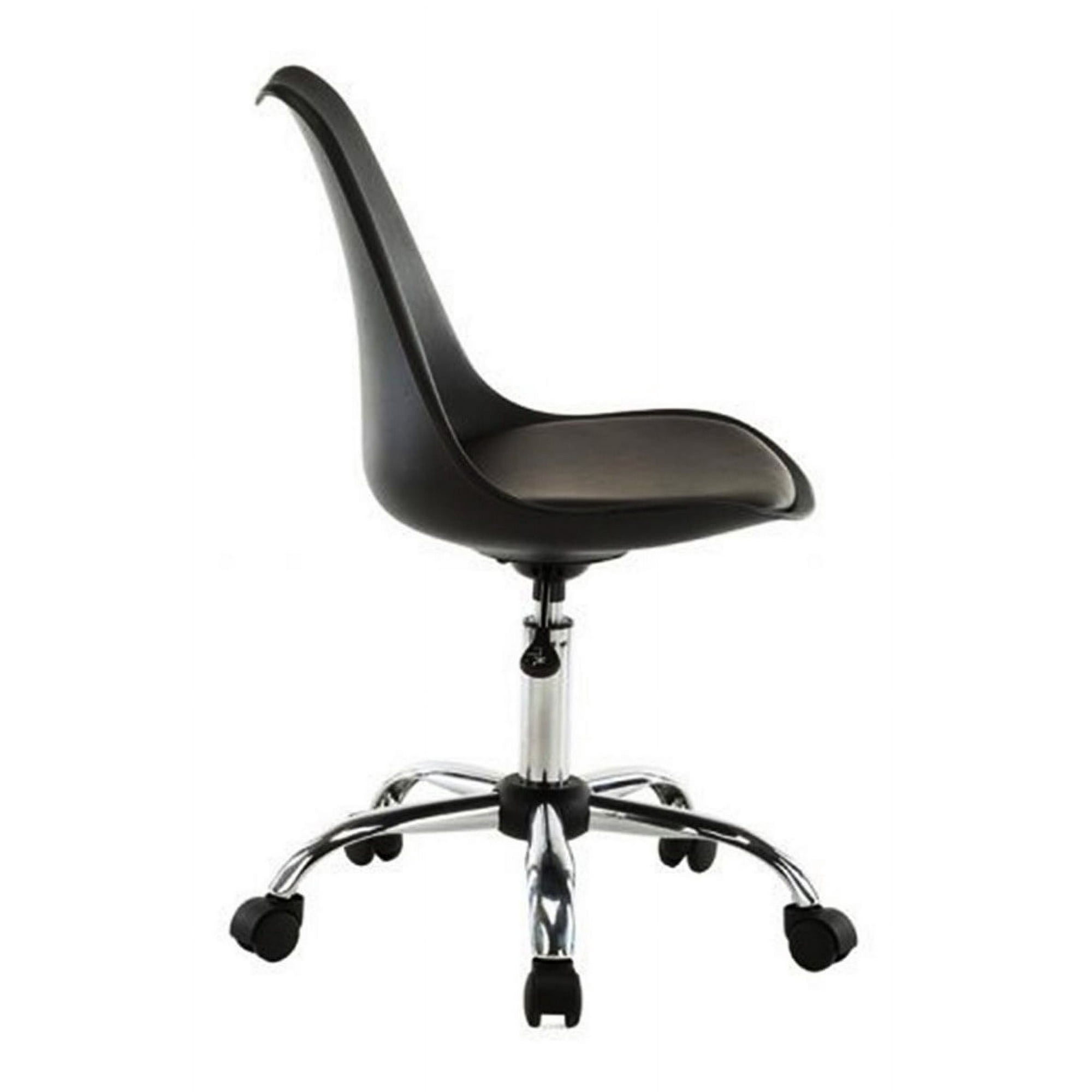 Habita2 Chile - Silla Pc De Escritorio Tulip Acolchada - Negro