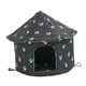 thumbnail image 3 of Casas para para el invierno, al aire libre, impermeables, cálidas, resistentes a la intemperie, cama para , perrera para , Redondo L Negro Redondo Talla l negro, 3 of 5