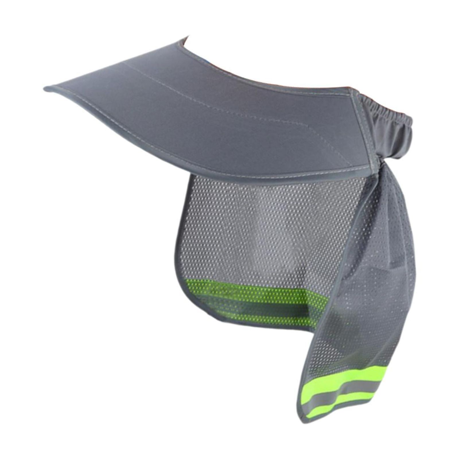 Magideal - Parasol Para Casco Con Tira Reflectante, Cómoda Sombra Para El Cuello, Solapa, Cubierta Protectora Para El Cuello, Ala Ancha Para Sombreros Para El So Gris