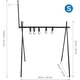 thumbnail image 5 of Estante plegable para colgar utensilios de cocina de camping con ganchos, soporte para linterna, soporte para herramientas de barbacoa al aire libre, organizador para guardar ropa, 5 of 6