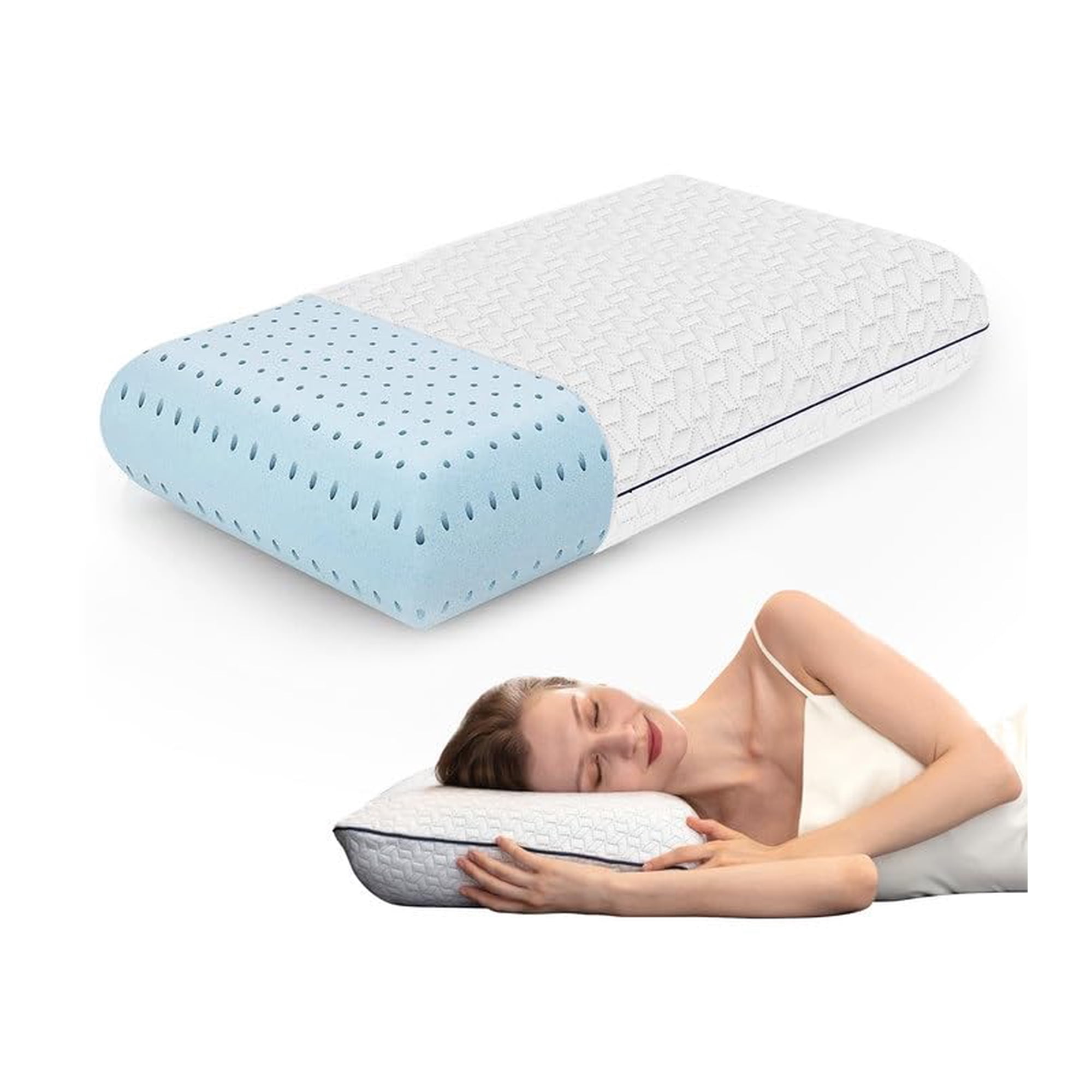 Almohada Viscoelástica Vaverto Gel, Tamaño Estándar, Firme, 1 Paquete