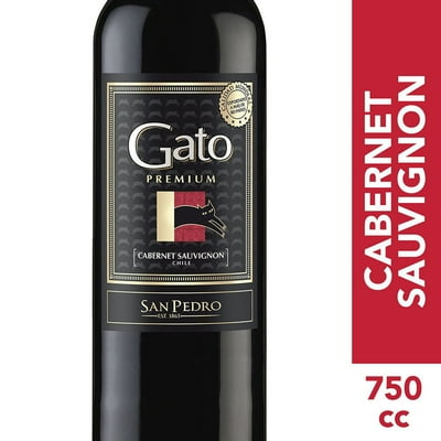 Vino Tinto Cabernet Sauvignon 13° Botella 750 Cc Gato