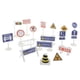 thumbnail image 5 of 18pcs bloque calle tráfico signo playset juguete tráfico conocimiento conocimiento educativo #d, 5 of 5