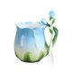 thumbnail image 5 of Taza De Café De Flores Copa De La Mañana Caca Para Beber Taza Para Té Café Con Leche Azul, 5 of 5