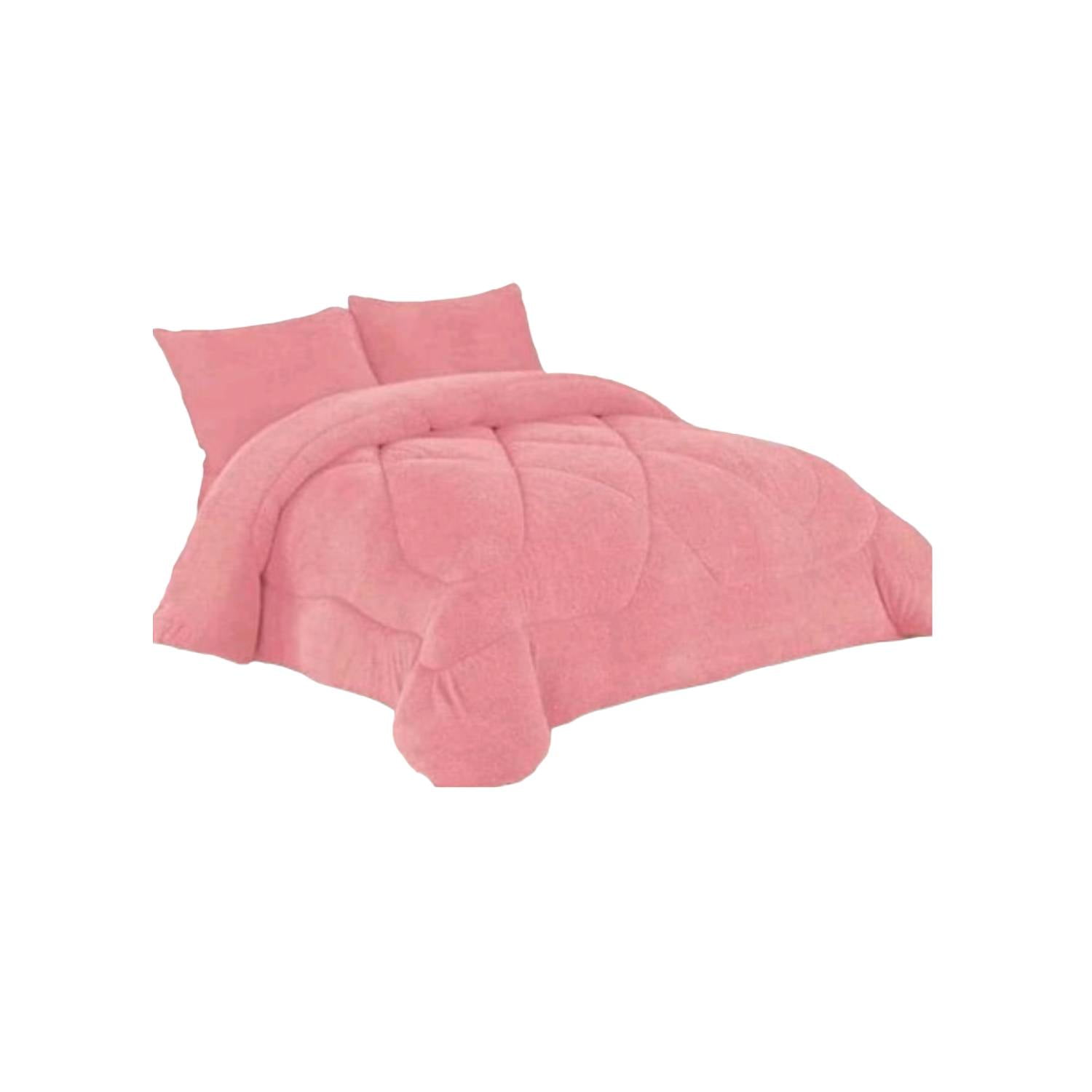 Genérico - Cobertor Chiporro 2 Plazas - Rosado Liso