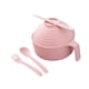 thumbnail image 2 of Cuenco Para Ramen Con Tapa, Práctico Cuenco Para Comida Para El Hogar, Para Acampar Al Aire Libre, Para El Comedor, Color Rosa, 2 of 3