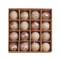 Magideal - 16X Bolas De Navidad Adornos Bolas De Decoración Para Árboles De Navidad Adornos Navideños Irrompibles A Granel Para Celebración De Año Nuevo Champán