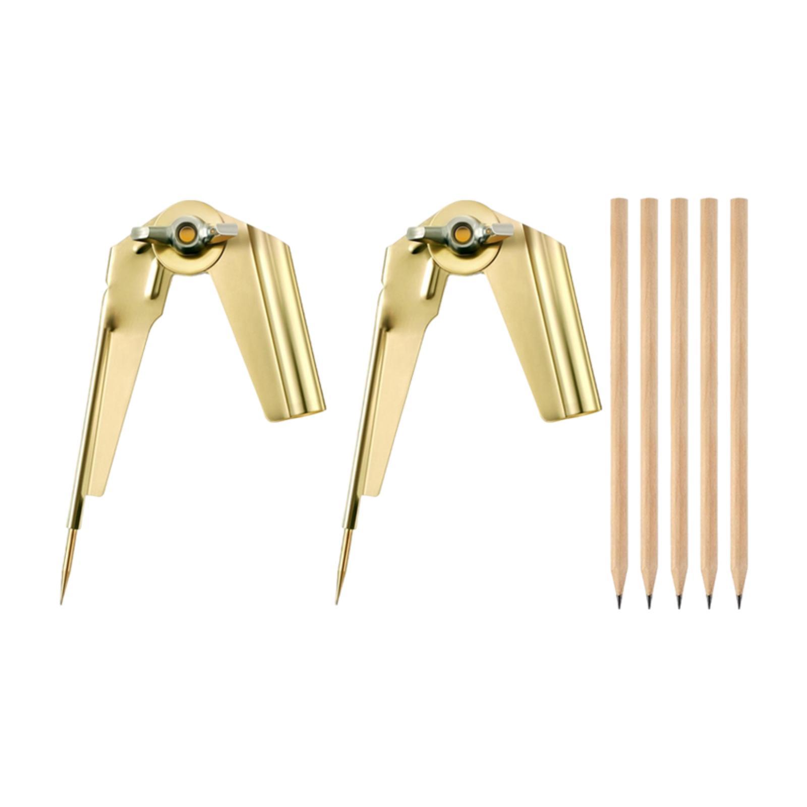 Bothyi - Compás De Lápiz Y Trazador Compás De Carpintería Portátil Profesional Trazador 2 Trazador