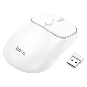 Hoco. - Mouse Inalámbrico De Doble Modo Usb Y Bluetooth Hoco Gm25 Blanco