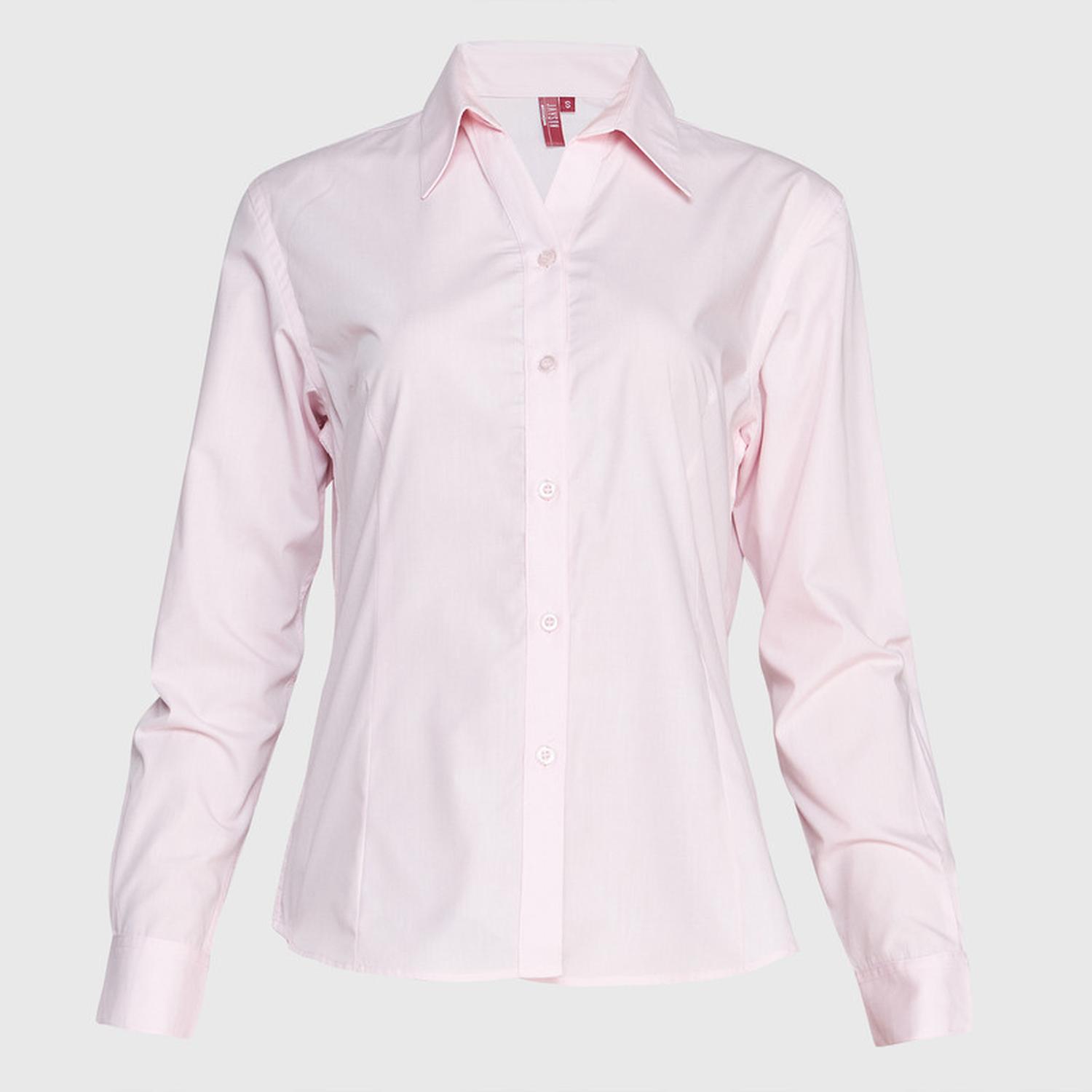 Jayson - Blusa Trevira Cuello V M/L Rosa M