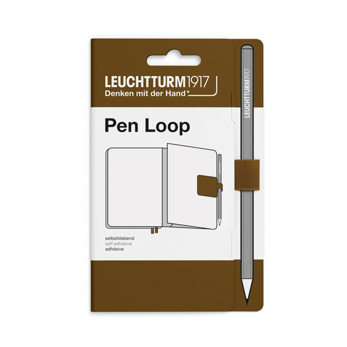 Soporte Para Bolígrafos Leuchtturm 1917 Pen Loop Spice Brown