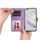thumbnail image 3 of Funda tipo cartera FOXDOCK para Huawei Nova 10 , diseño girasol en relieve, cuero PU, cierre magnético, soporte y tarjetero, 3 of 5