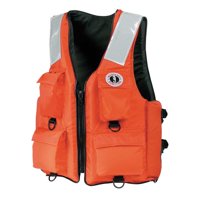 Chaleco Flotador Mustang Survival Con Cuatro Bolsillos Naranja Xl