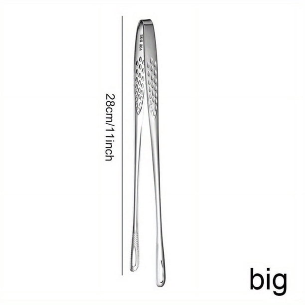 1pc Non-Slip BBQ Tongs Long Handle Multifunctional 304 Stainless Steel Barbecue Steak Clip Food Tongs Cooking Tools Kitchen Accessories Camping Barbecue Clip
