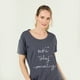 thumbnail image 5 of Camisa de Dormir Emilia Manga Corta Azul Melange, 5 of 5