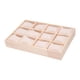 thumbnail image 1 of Caja organizadora de relojes, joyas y pulseras, regalo para el Día del Padre con almohada, versátil y portátil, con 12 ranuras para exhibir relojes de Almohada blanca beige, 1 of 5
