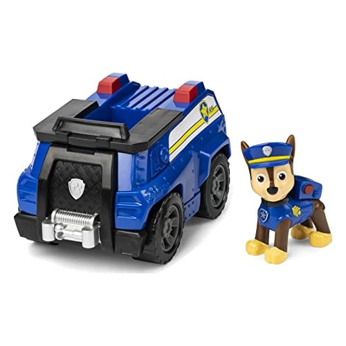 Vehículo De Patrulla De Chase Paw Patrol Con Figura Coleccionable Para Niños De 3 Años En Adelante Multicolor