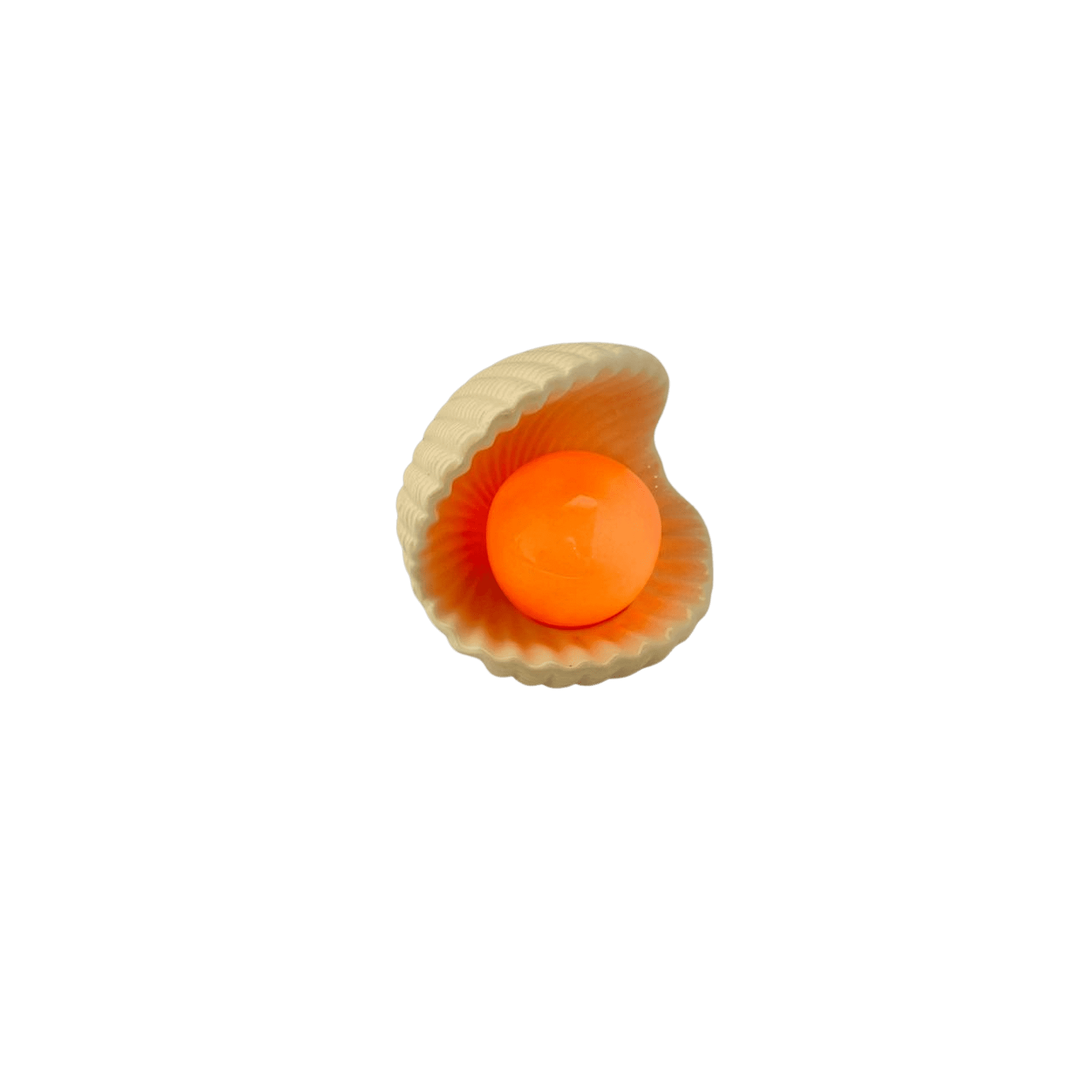 Decostilo - Mini Lámpara De Céramica 9cm, Diseño Concha