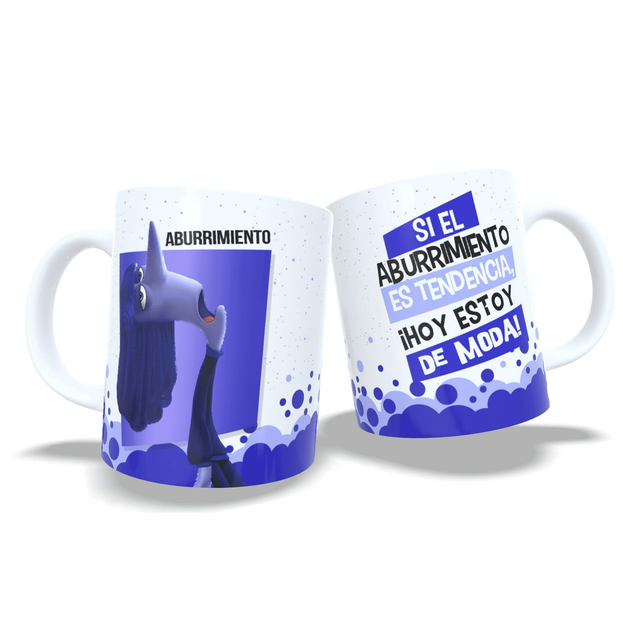 Arumistorechile - Tazon Taza Colección Intensamente 2 Frases - Aburrimiento
