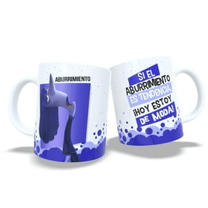 Arumistorechile - Tazon Taza Colección Intensamente 2 Frases - Aburrimiento