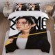 thumbnail image 1 of Fashionable Male Model Pearl Accessories Themed Bedding Set Duvet Cover and Pillowcase Set, 1 of 5