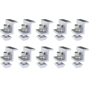 Soliot - Pack 10 Abrazaderas Final Panel Solar 40Mm