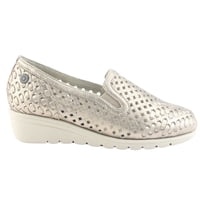 Zapato De Cuero Chalada Mujer Crose-1 Dorado Casual