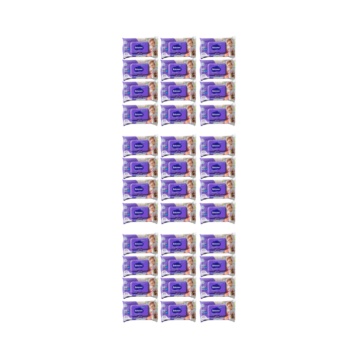 36 Paquetes Toallitas Humedas Babysec Hipoalergenicas Aloe Vera 1620 Unidades