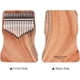 thumbnail image 4 of Piano de pulgar mbira de 17 teclas, piano de pulgar mbira, piano de pulgar de 17 teclas, piano de pulgar de 17 teclas, madera de alcanfor, tono C, con bolsa de transporte, libro, escala musical, pegat, 4 of 7