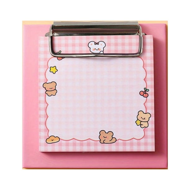 30sheets Fun and Colorful Cartoon Clipboard Notepads - Perfect for Taking Notes and Staying Organized