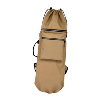 Magideal - Oxford Longboard Carry Case Bolsa Con 2 Bolsillos A Prueba De Agua Con Cordón Bolso Monopatín Mochila Bolsa Para Cubierta Mujeres Hombres Niños , Khaki Caqui