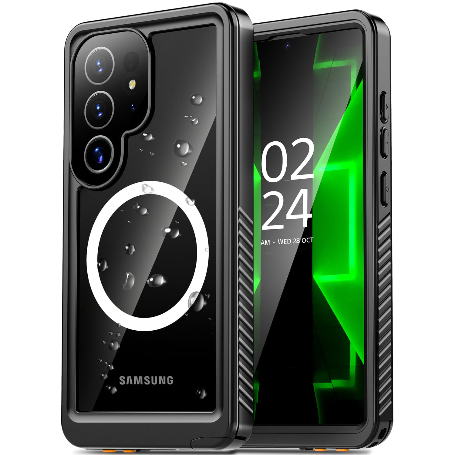 Funda Impermeable Oterkin Para Samsung Galaxy S25 Ultra Black