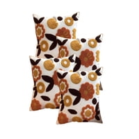 Genérico - Pack De 4 Fundas De Cojin Tufting 45X45 Cm Beige 04