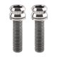 thumbnail image 1 of 2 Piezas Vástago De Manillar De Bicicleta Tornillos De Titanio M6 Accesorio De Repuesto De Bicicleta M6 19 Plata, 1 of 5