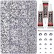 thumbnail image 1 of Lentejuelas Worthofbest 35.000 piezas plateadas transparentes con respaldo plano, 1 of 7